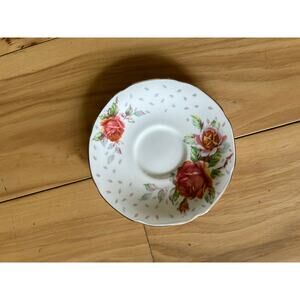 Paragon by Appointment Fine Bone China Golden Emblem Rose Saucer England